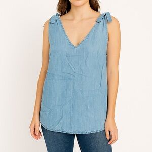 Jane and Delancey Light Blue Tank Top